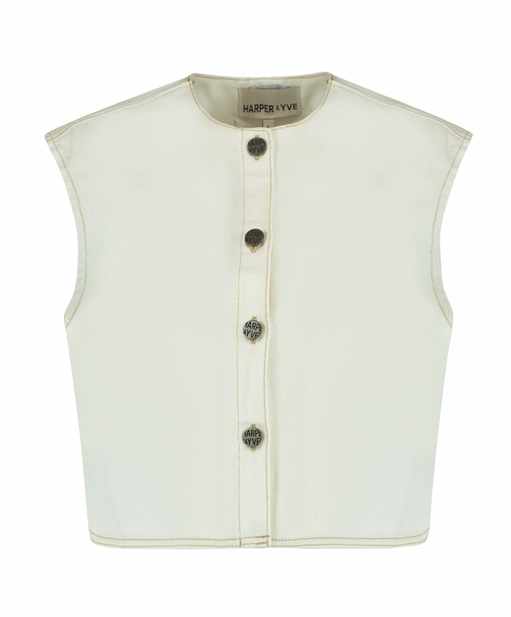 Gilet ecru