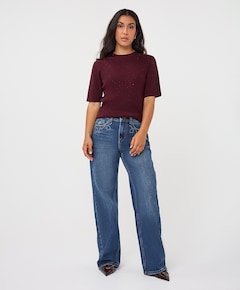 Dames trui bordeaux