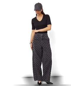 DerriCC Dot dames jeans grijs