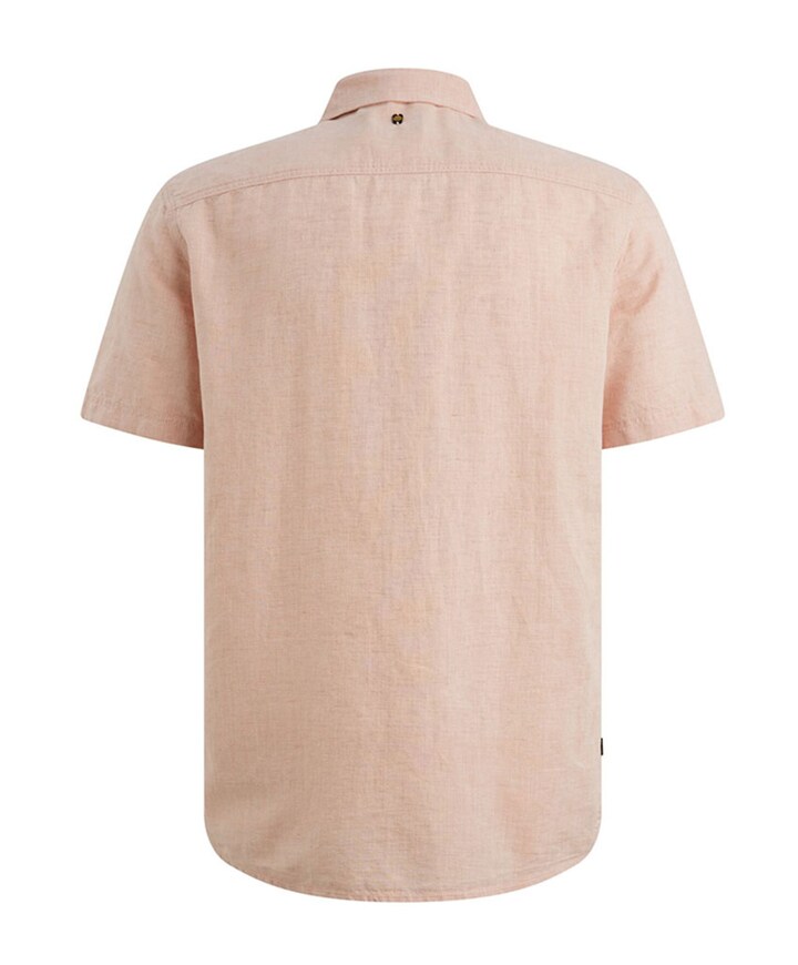 Heren overhemd korte mouw roze