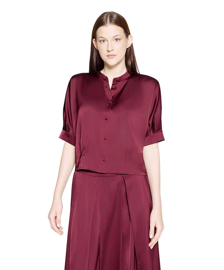 Dames blouse bordeaux