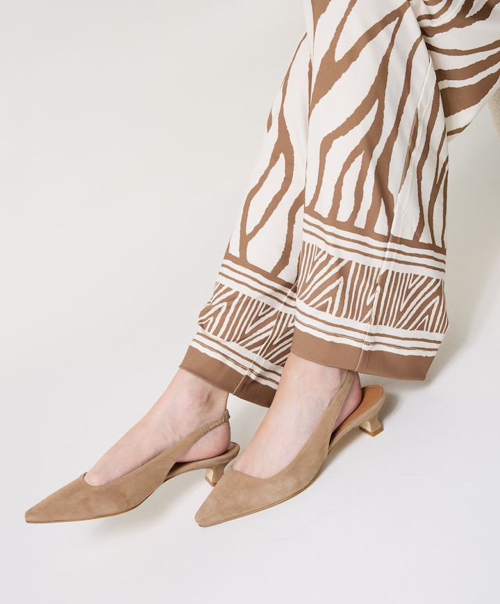 dames slingbacks beige