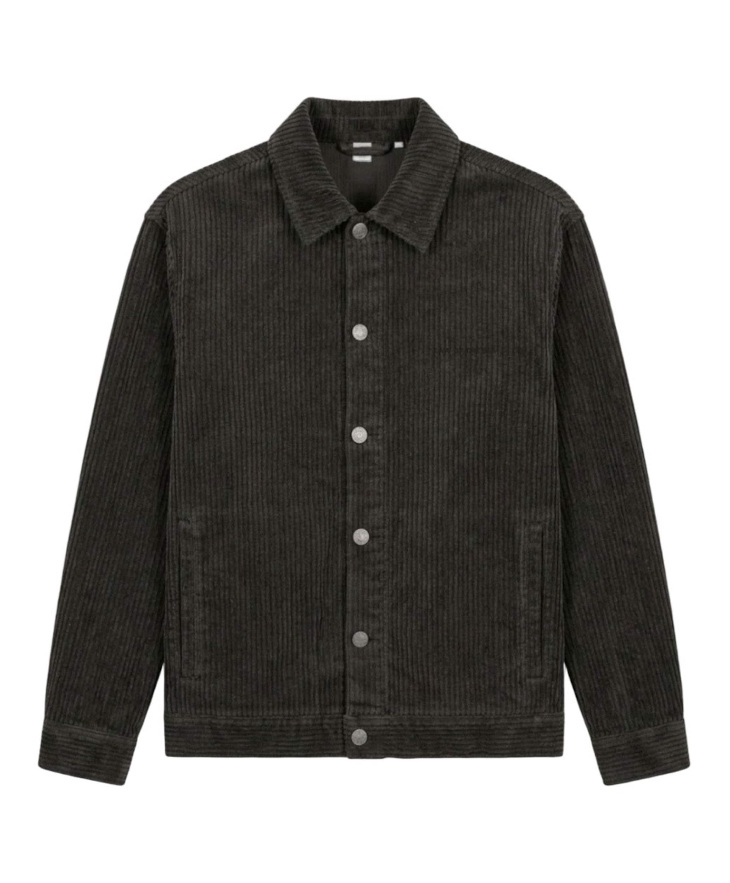 Heren overshirt grijs