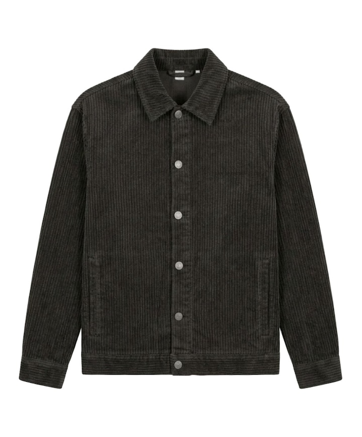 Heren overshirt grijs