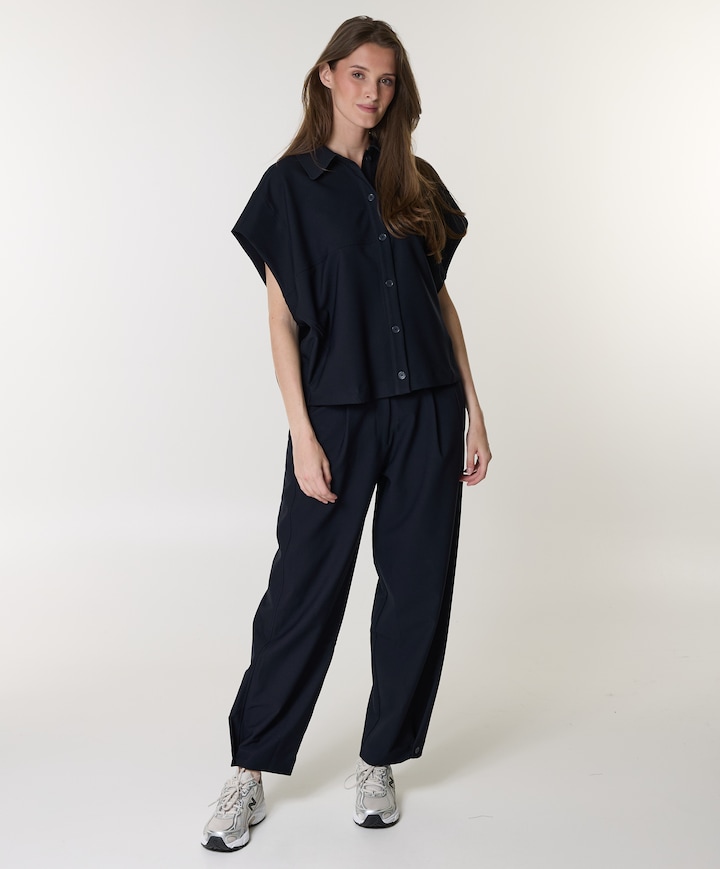 dames broek blauw