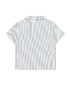 Jongens overhemd korte mouw blauw