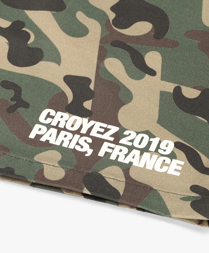 Croyez Relaxed Camo Shorts heren korte broek groen