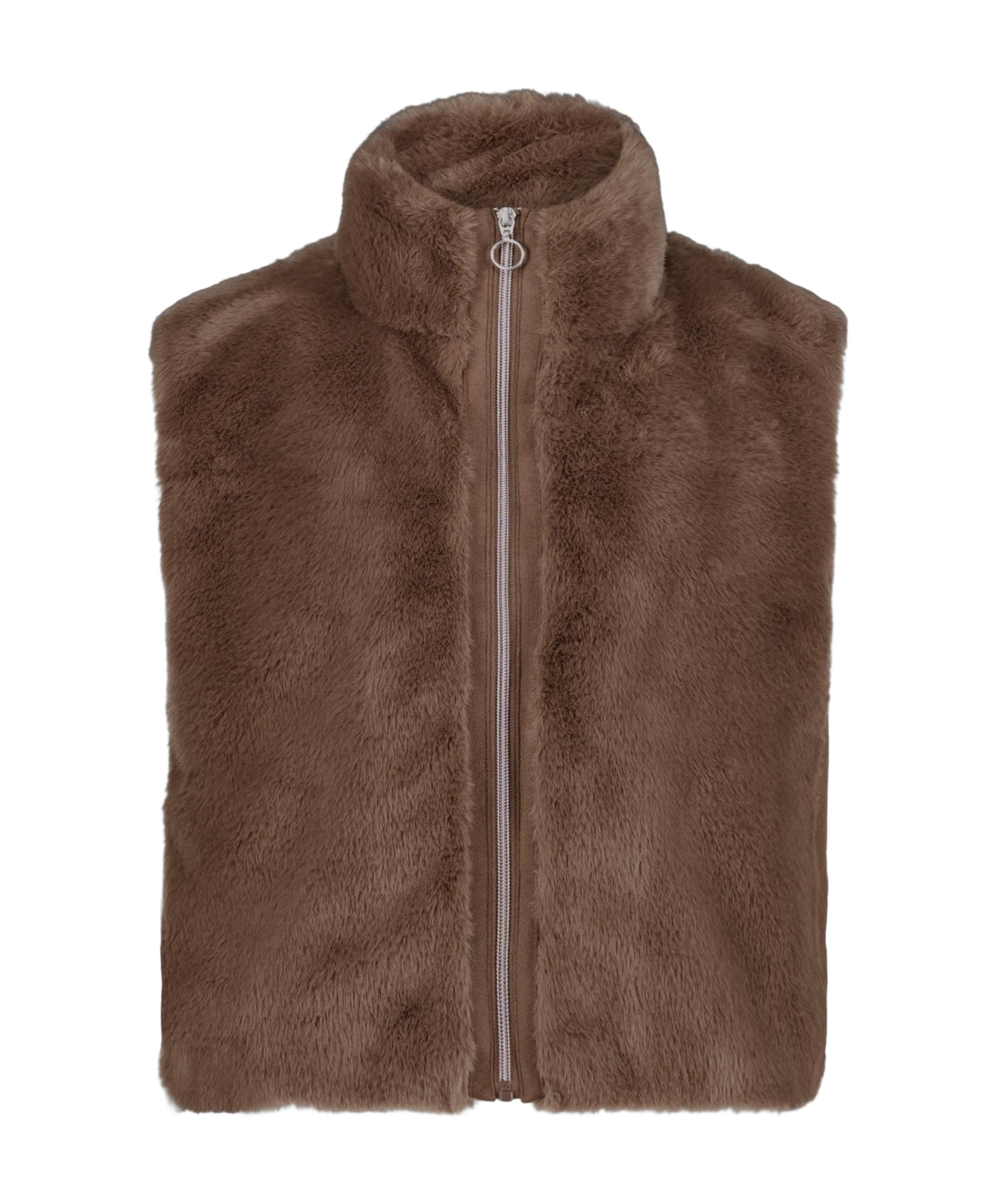 Dames gilet bruin