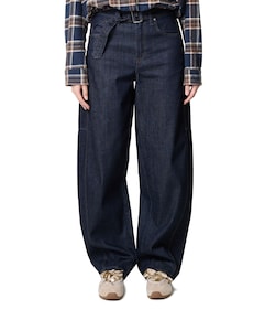 Baggy twisted dames jeans blauw