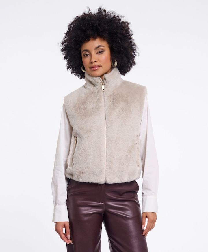 Dames gilet ecru