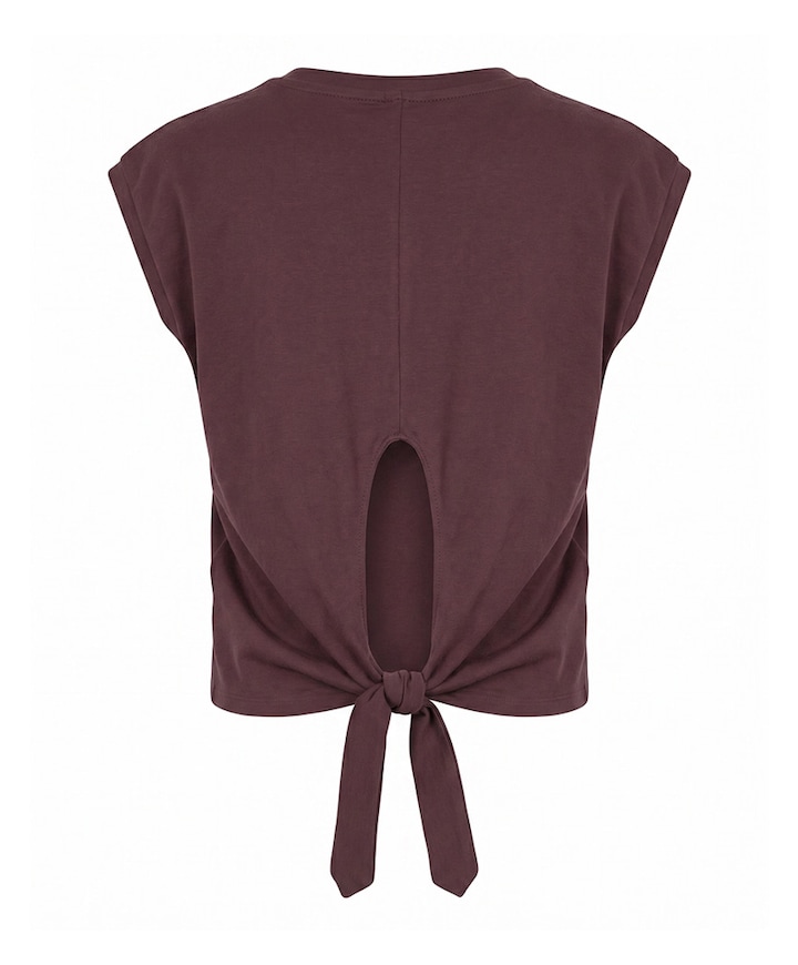 Dames top bruin