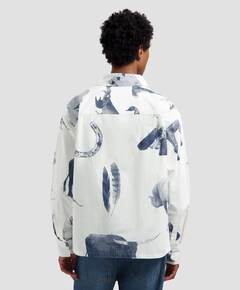 Heren overhemd lange mouw multicolor
