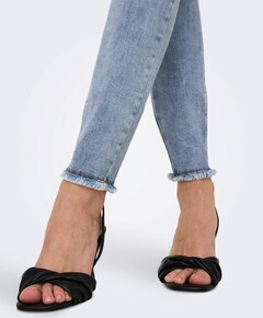 ONLBLUSH MID SK ANK RAW DNM REA694 dames jeans blauw