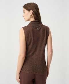 Dames top bruin