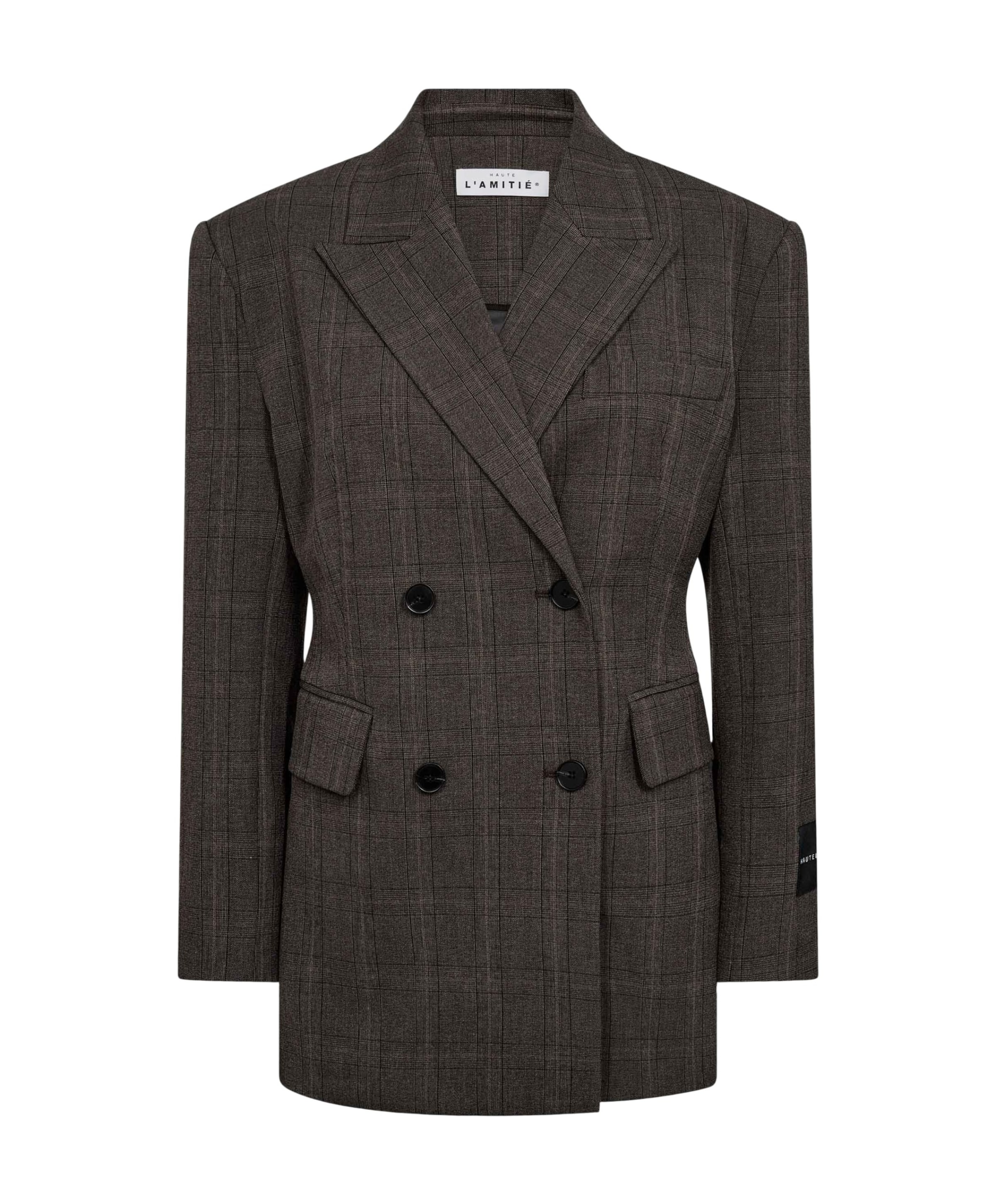 Dames blazer bruin