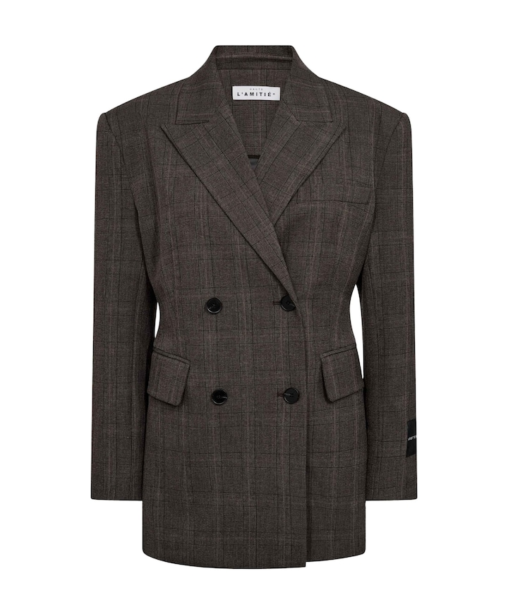 Dames blazer bruin