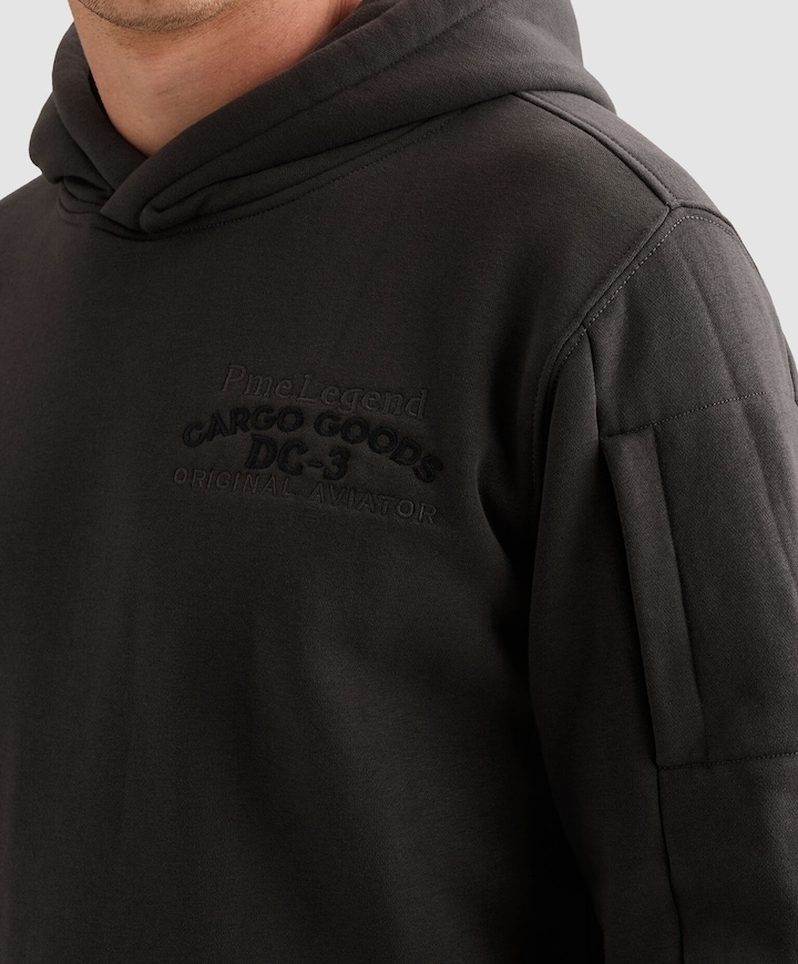 Heren hoodie zwart