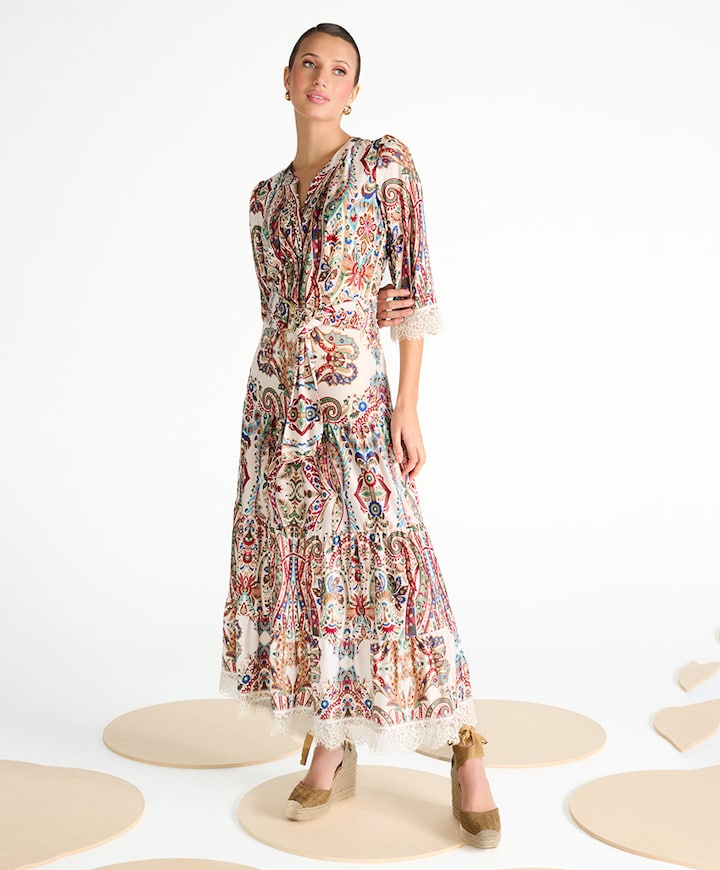 Dames jurk multicolor