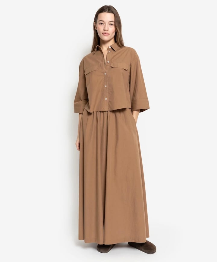 Dames rok beige
