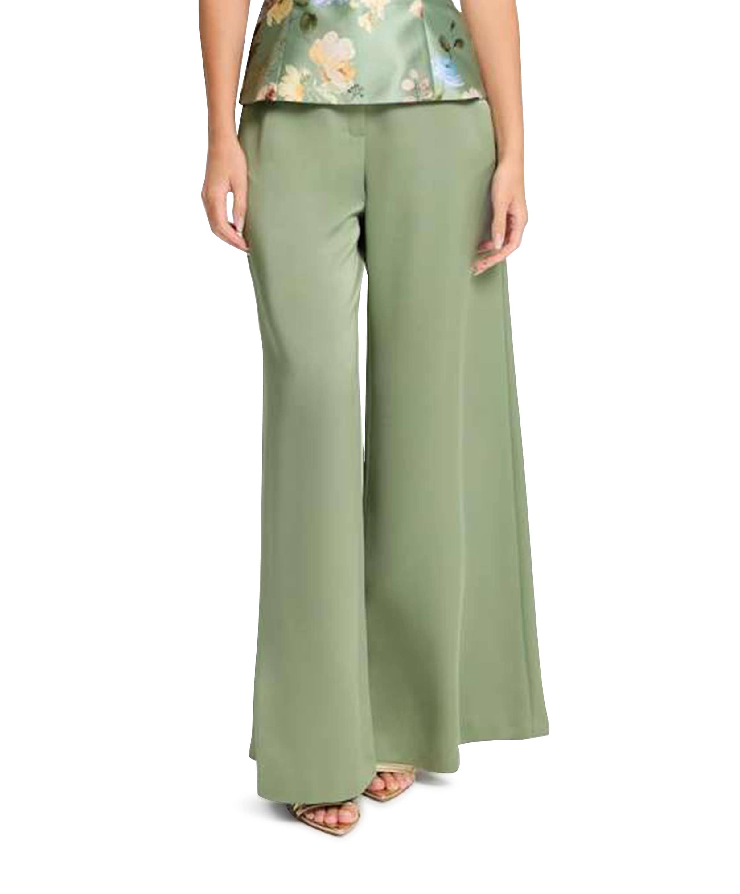 Satinhose mit weitem Bein und franz dames pantalon groen