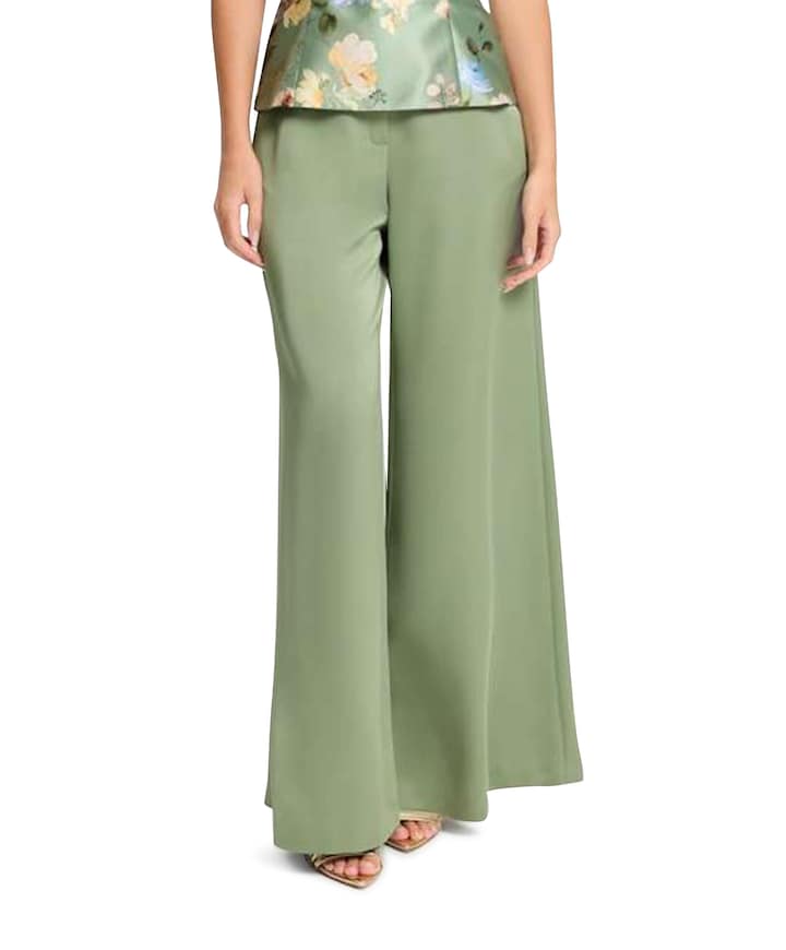 Satinhose mit weitem Bein und franz dames pantalon groen