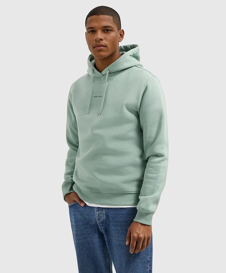 Heren hoodie groen