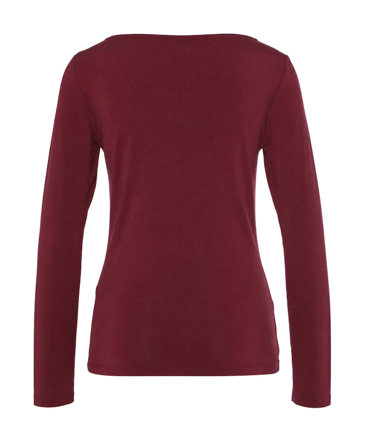 Dames longsleeve bordeaux