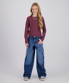 Meisjes longsleeve bordeaux