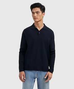 Heren polo blauw