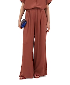 benji viscose dames broek brique