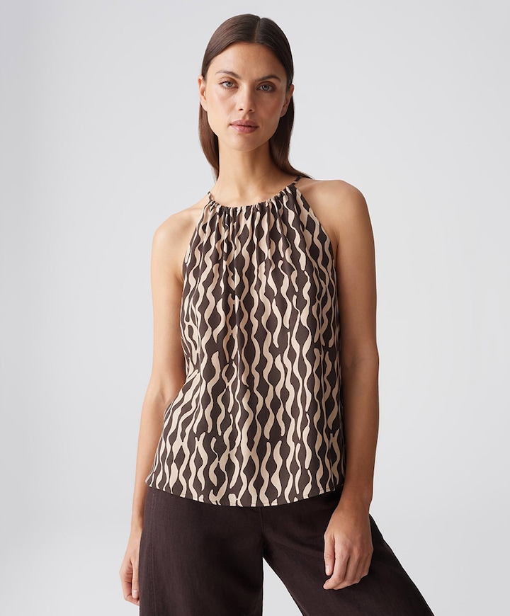 Dames top beige