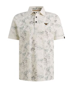 Heren polo ecru