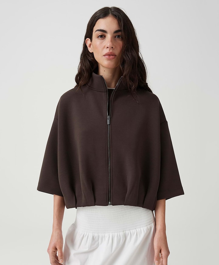Dames vest bruin