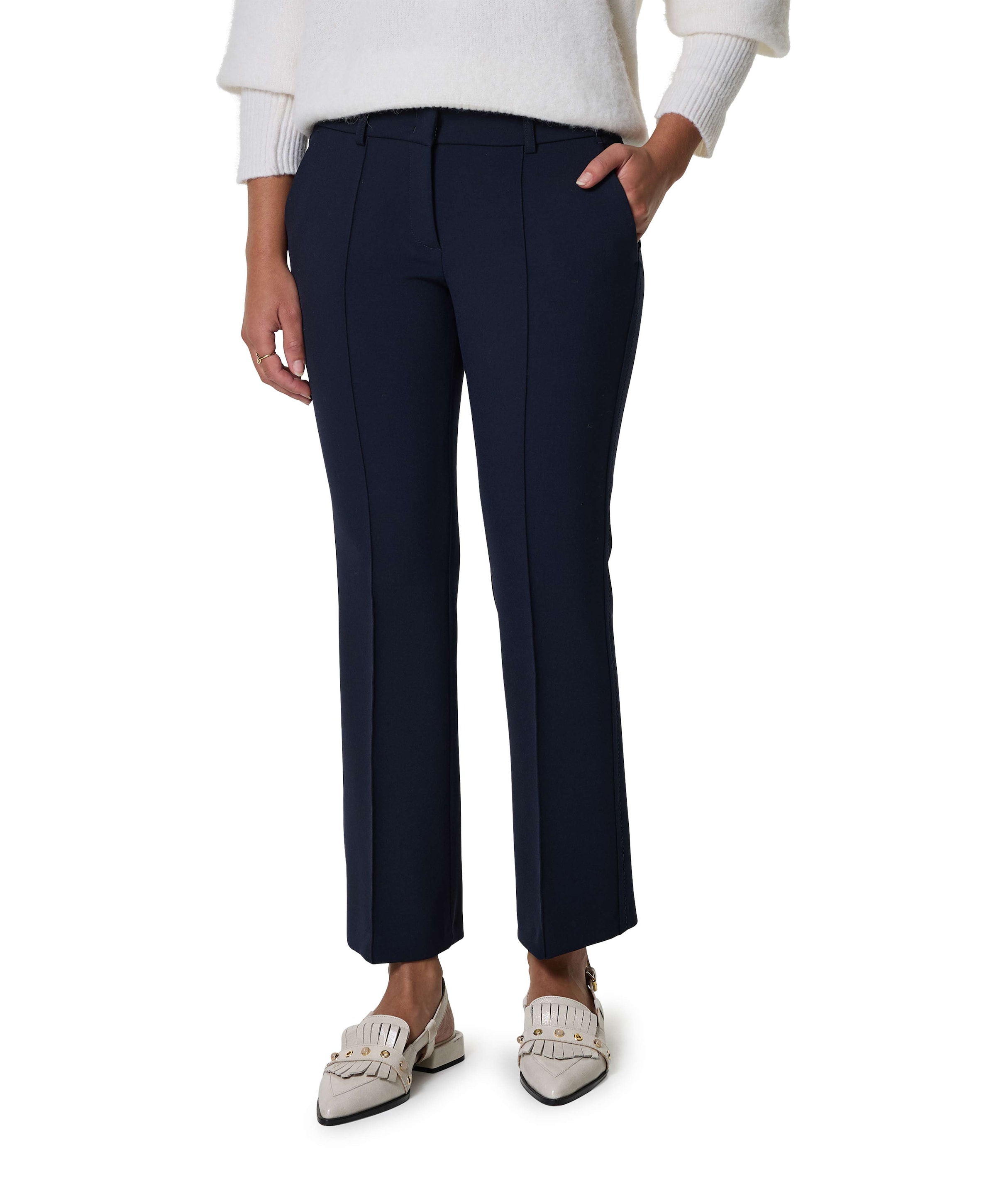 Farah L29 dames pantalon blauw