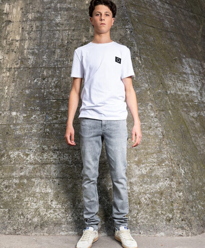 Straight Fit Jeans jongens jeans grijs