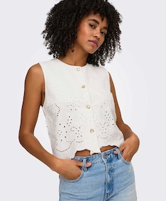 Dames gilet ecru