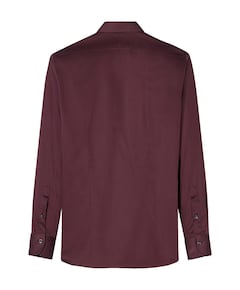 Heren overhemd lange mouw bordeaux