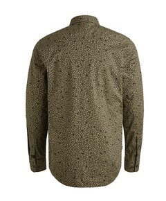Heren overhemd lange mouw groen
