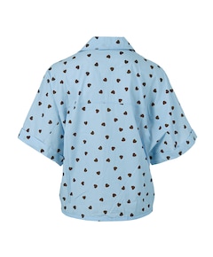 Dames blouse blauw