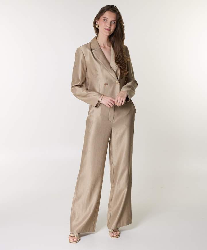 Dames blazer goud