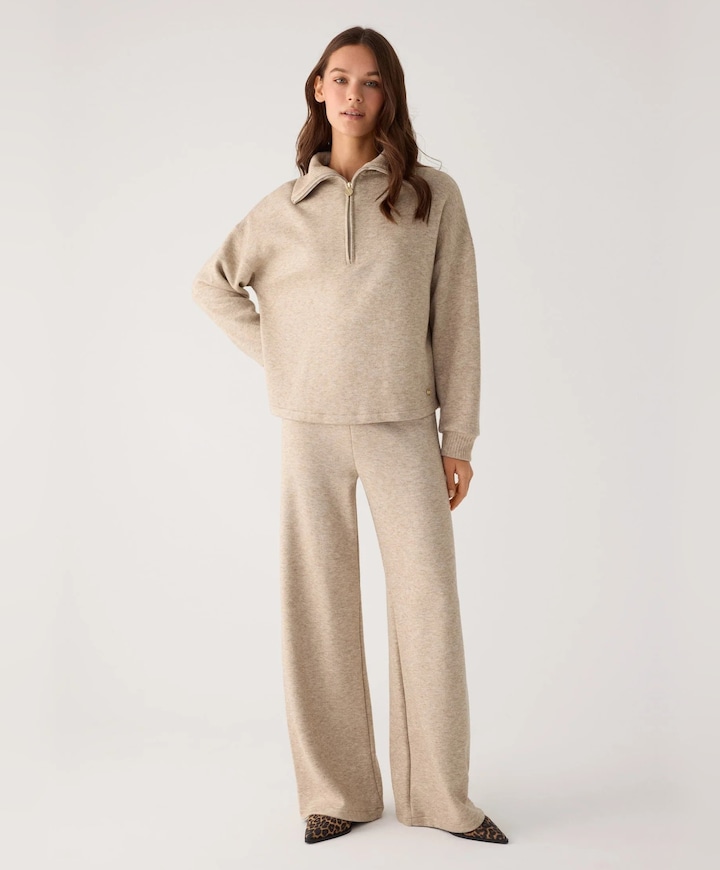 Dames huispak beige