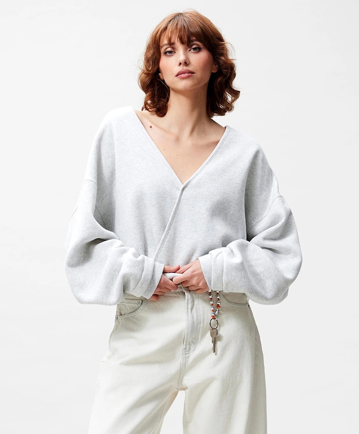 Dames sweater grijs