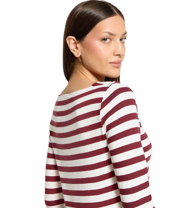 Dames longsleeve bordeaux