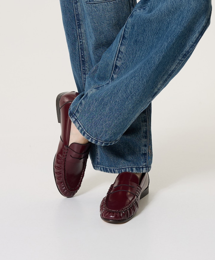 Penny mocassins bordeaux