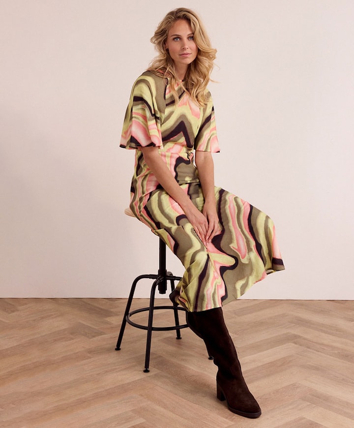 Dames jurk multicolor