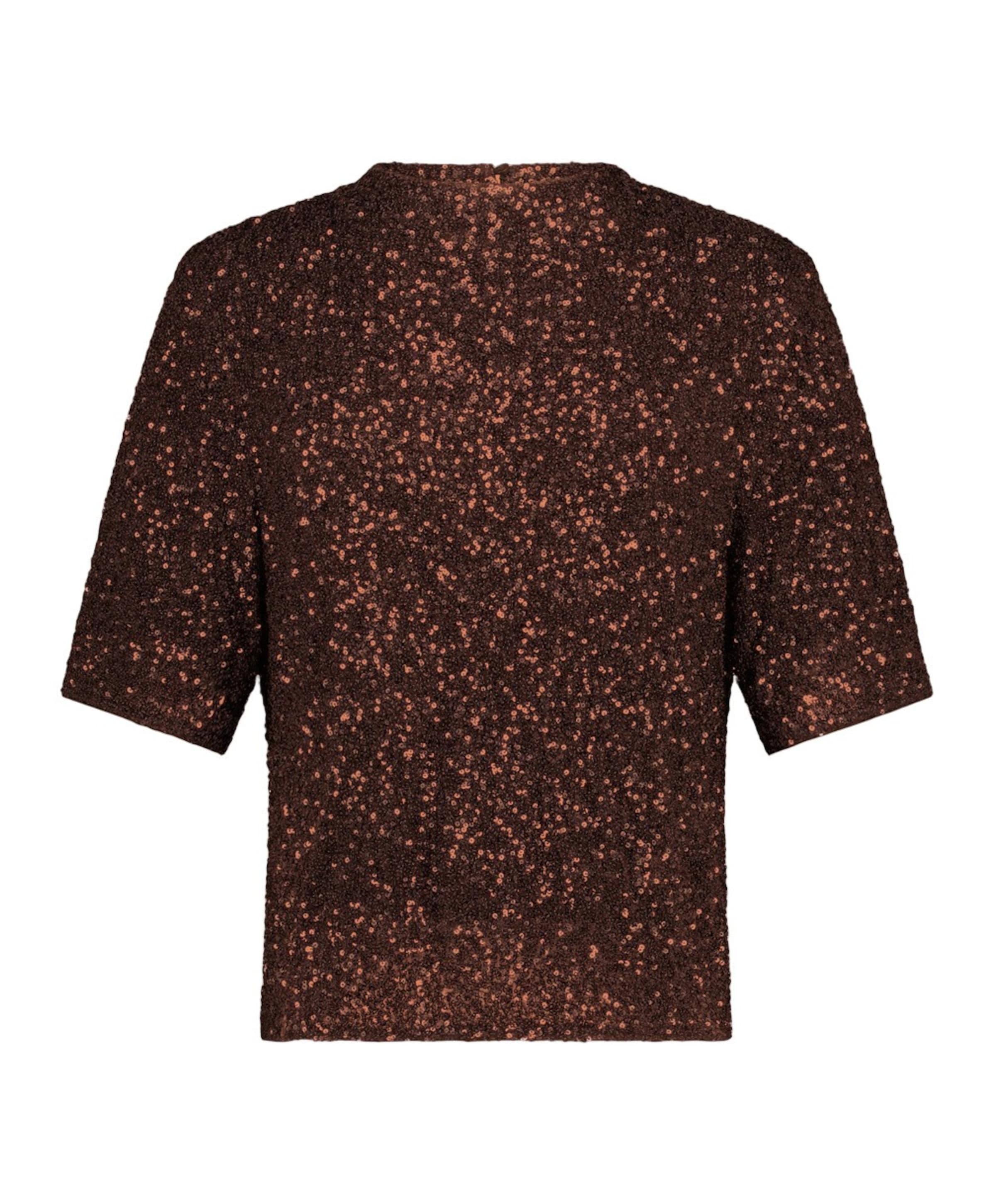 Dames top bruin