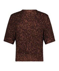 Dames top bruin
