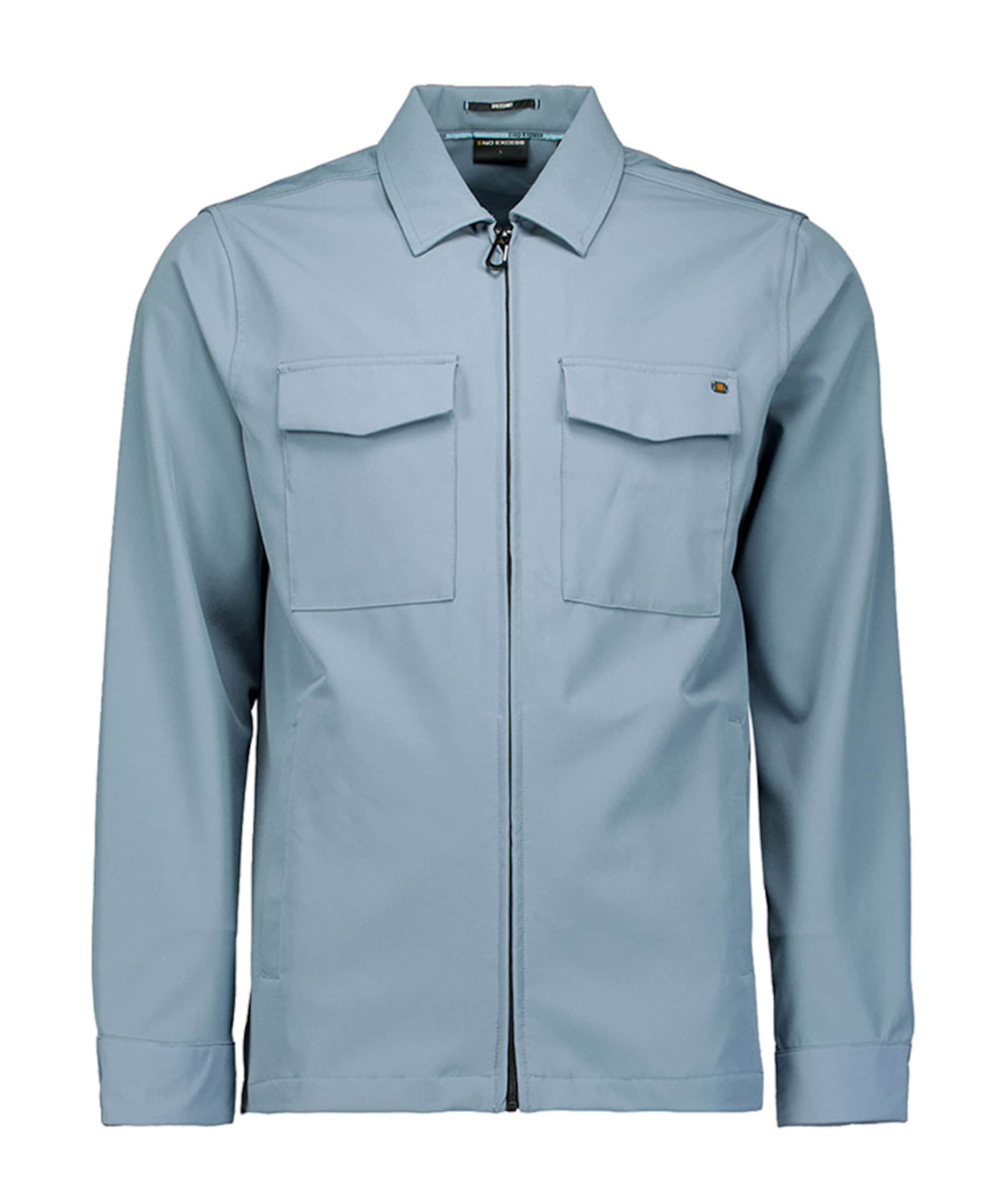 Heren overshirt blauw