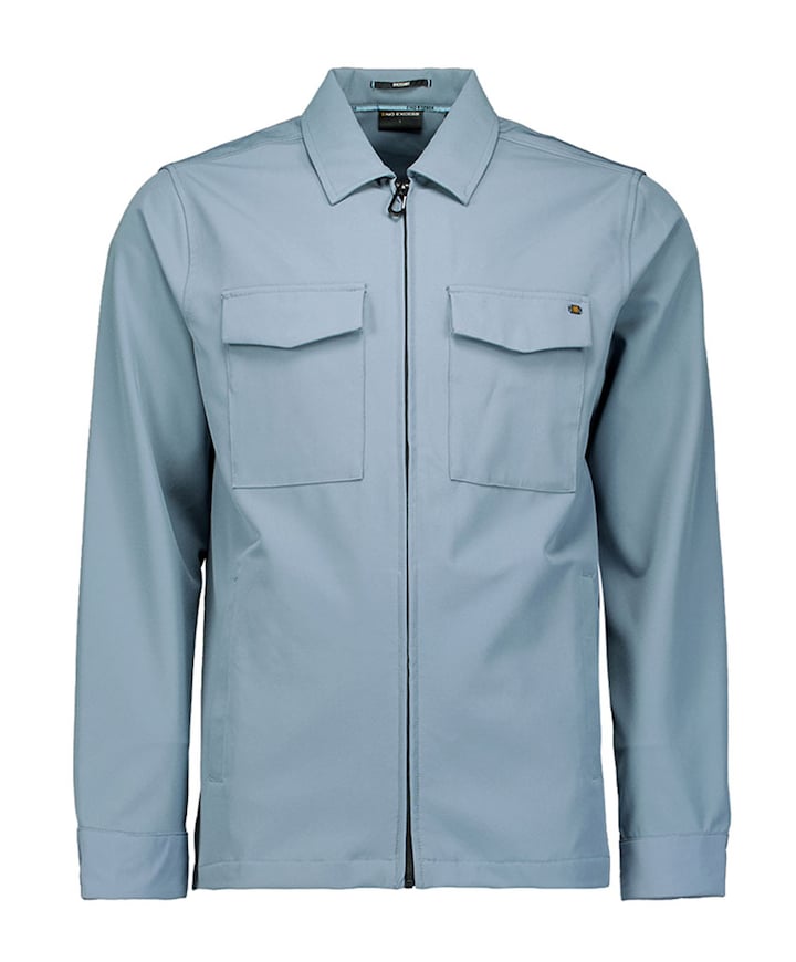 Heren overshirt blauw