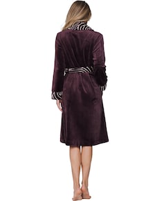 Dames ochtendjas bordeaux